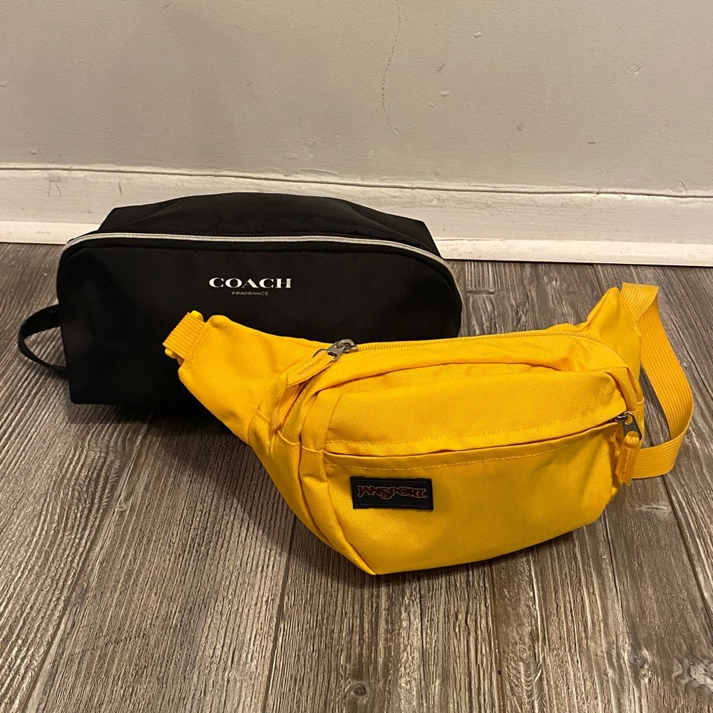 Jansport Fanny Pack & Coach travel accessory case lot